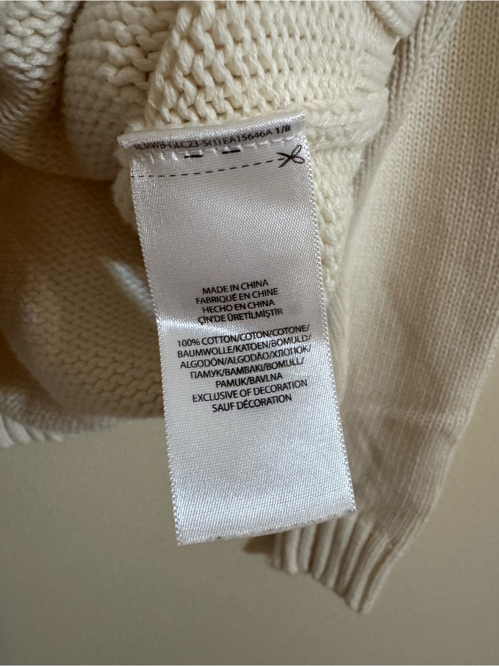 Polo Ralph Lauren American Flag Sweater USA Knit Crewneck Cream XL - Picture 4 of 5